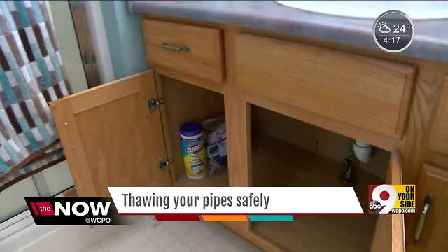 How you can safely thaw your frozen pipes