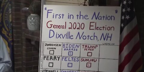 Biden wins all 5 votes in Dixville Notch, NH