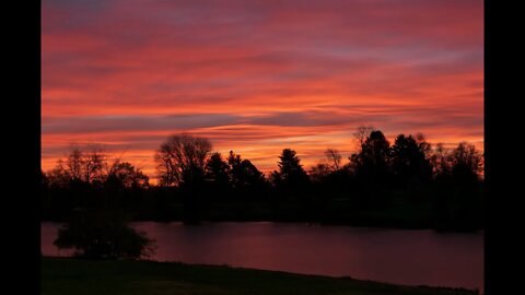 Fiery November Sunrise for a Beautiful Weekend . . .