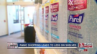 Panic shopping means less on shelves