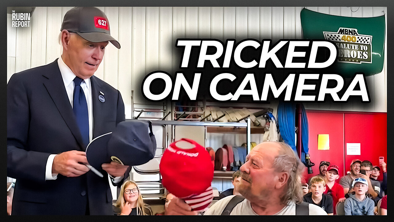 Shocking Full Footage of a Clueless Biden Being Tricked Into Wearing Trump Hat