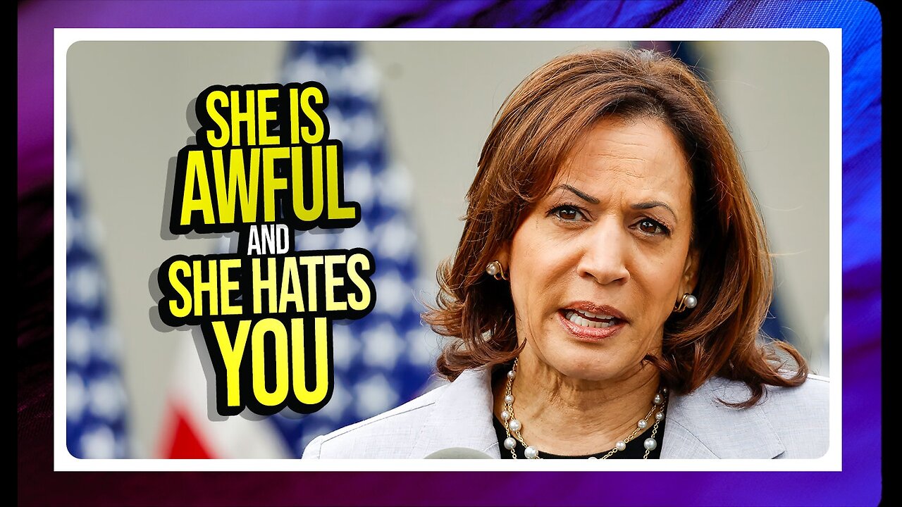 Kamala Harris is very awful.Here's a brief video memorializing her awfulness