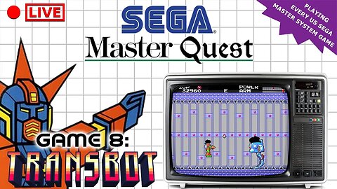 🔴LIVE - The Sega Master Quest | Game 8: Transbot (1986)