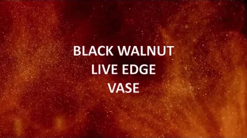 BLACK WALNUT LIVE EDGE VASE