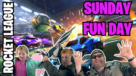 LIVE 🔴 FAMILY ROCKET LEAGUE! SUNDAY FUN DAY!