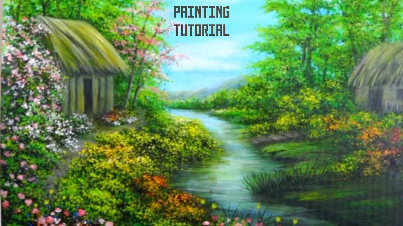 Art by Deepmanace: Painting Bushes, Shrubs & Trees For Beginners (Acrylic painting )