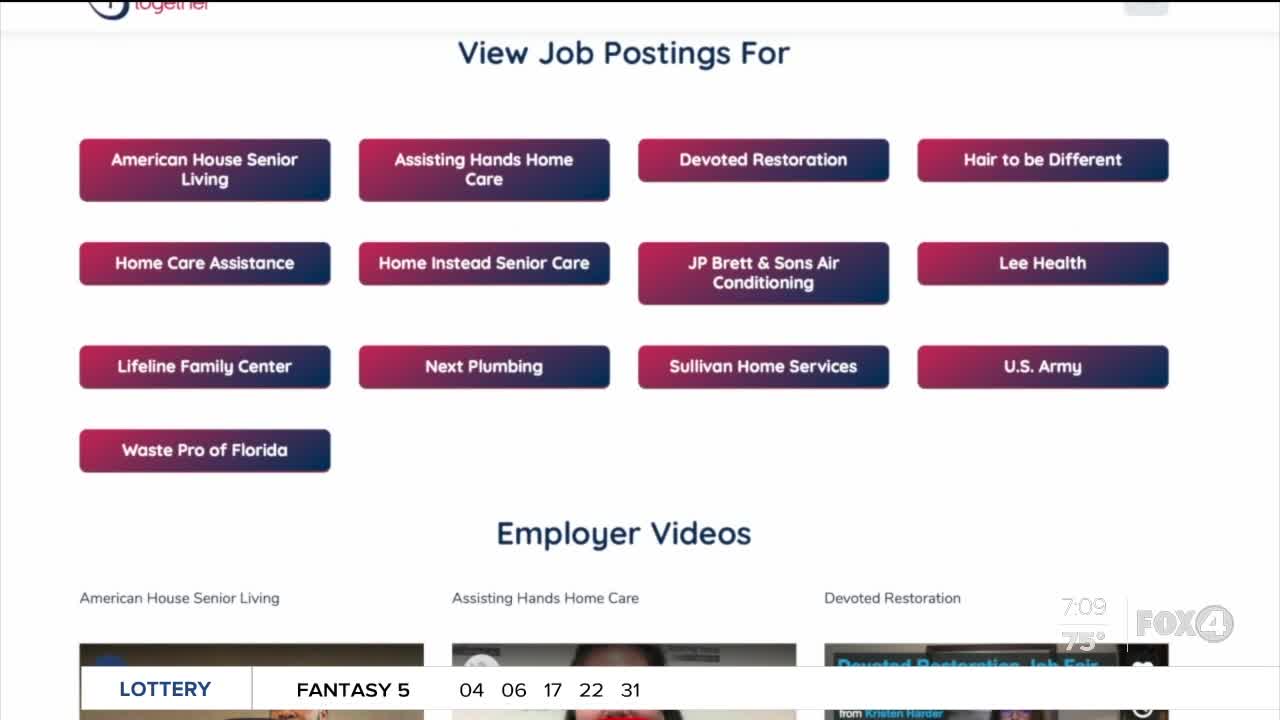 SWFL Virtual Job Fair Website Update