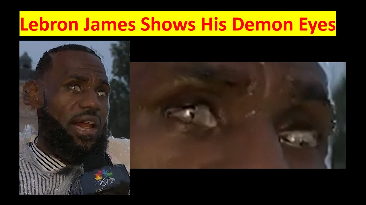 Lebron James Shows His Demon Eyes