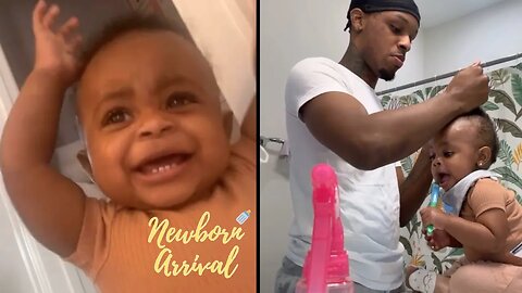 Toosii Lays Down Son Ezrah Baby Hairs During Daddy Duty! 👩🏾‍🦲