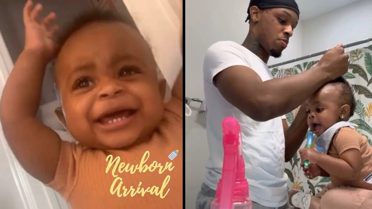 Toosii Lays Down Son Ezrah Baby Hairs During Daddy Duty! 👩🏾🦲