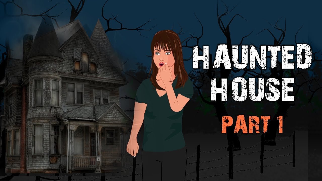 Haunted House Halloween Animated Horror Story - Part 1 (English)