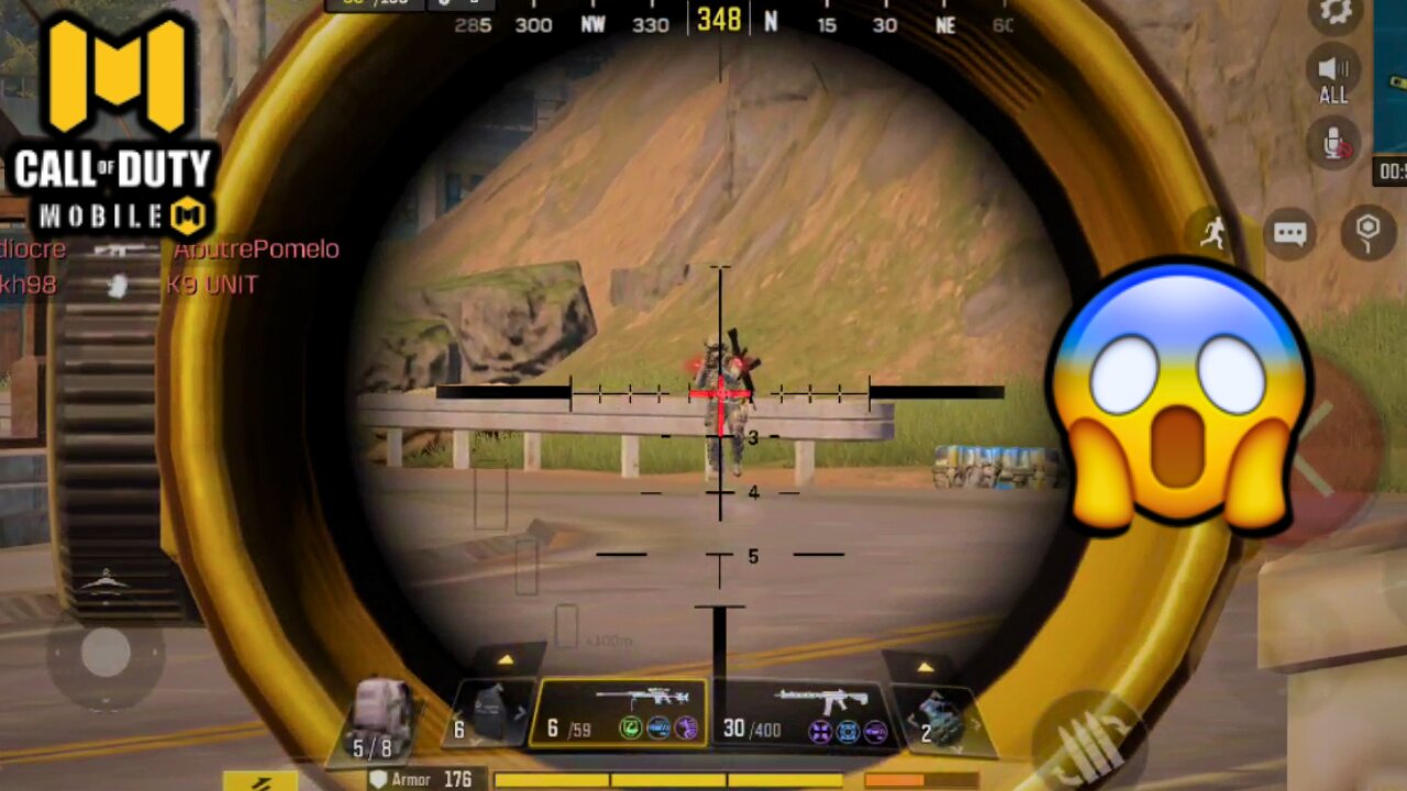 Insane SNIPER shot 😱 | Call Of Duty Mobile