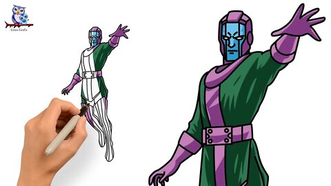 How to Draw Kang the Conqueror Marvel - Art Tutorial