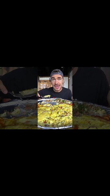 UNBEATABLE 50 EGG OMELET CHALLENGE (Only 30 Minutes?) #foodchallenge #breakfast #foodshorts #eating