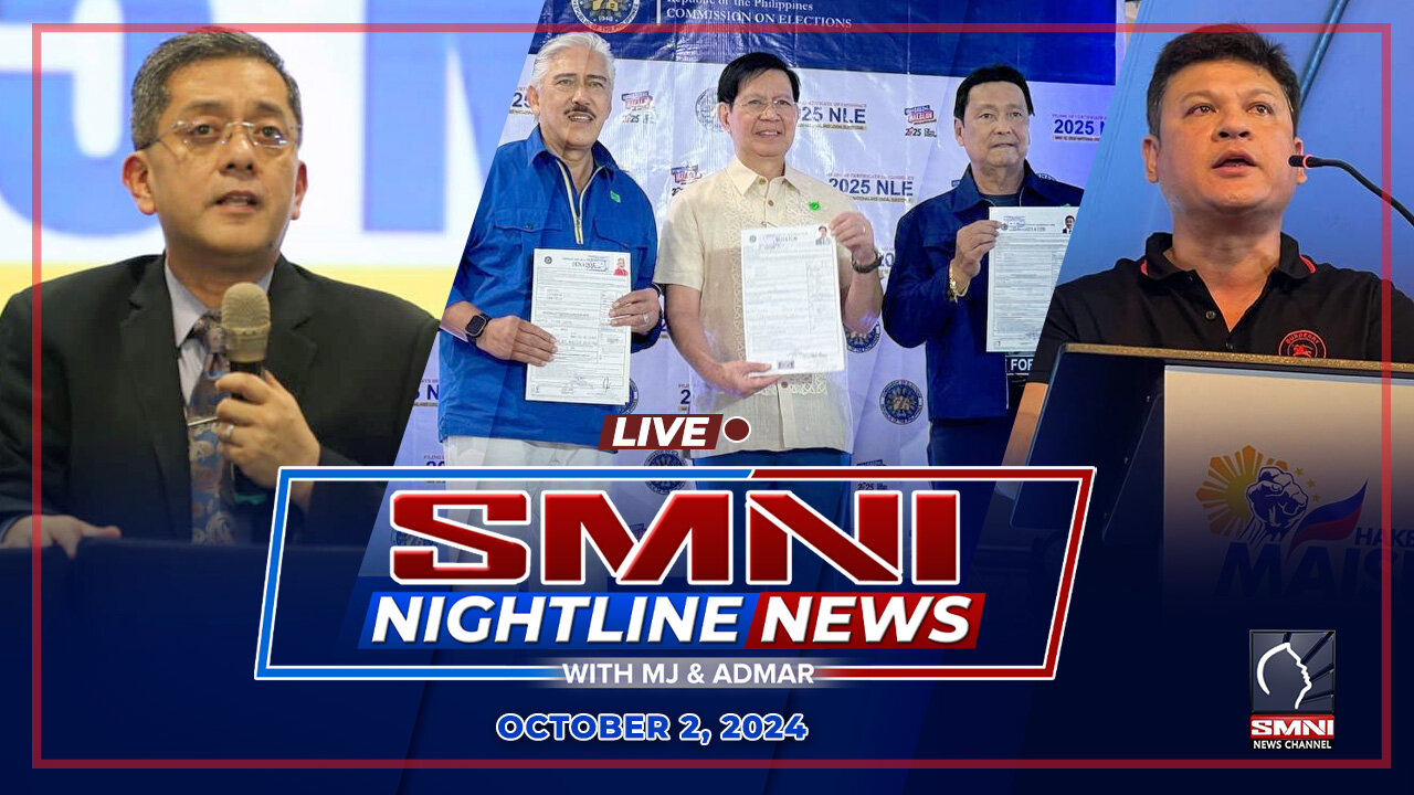 LIVE: SMNI Nightline News with MJ Mondejar & Admar Vilando | October 2, 2024 - Miyerkules