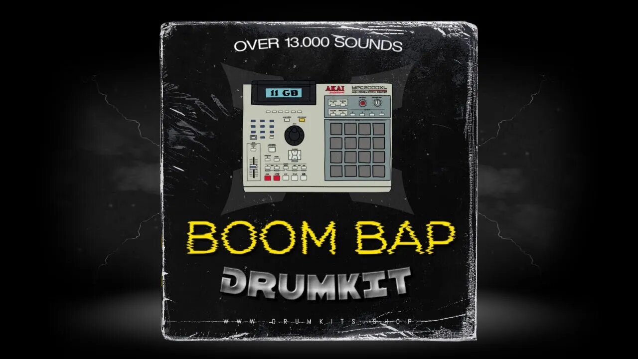 BOOM BAP DRUM KIT (11 GB) | 90's Old School Drum Kit [+13.000]