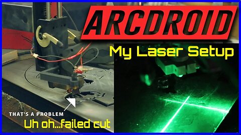 My Laser Setup, Another Sign Cut. Dealing with tip ups and failed cuts.