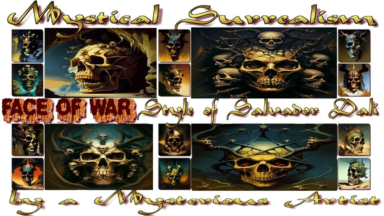 Mystical Surrealism: Face of War Skulls: The Intrigue of a Surrealist's Dark Visions and Fantasies