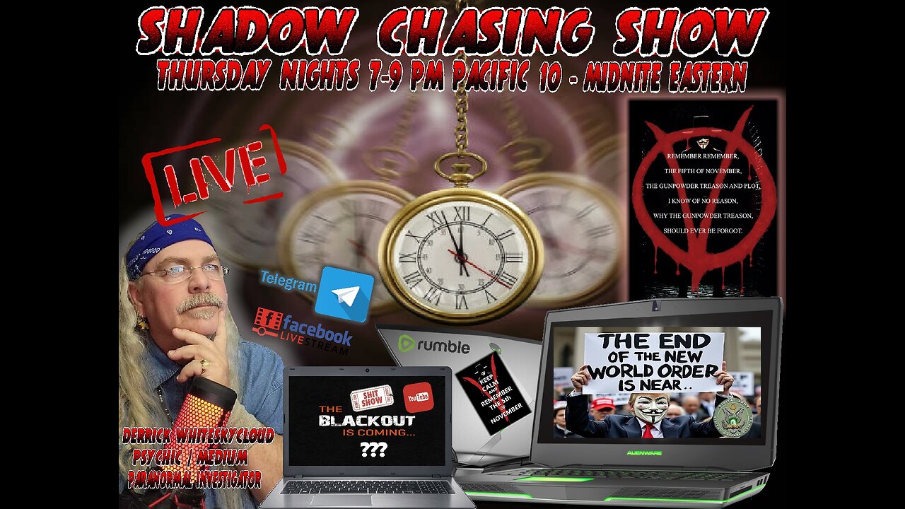 SHADOW CHASING SHOW 31-10-2024 REMEMBER REMEMBER THE 5TH OF NOVEMBER PLUS MORE