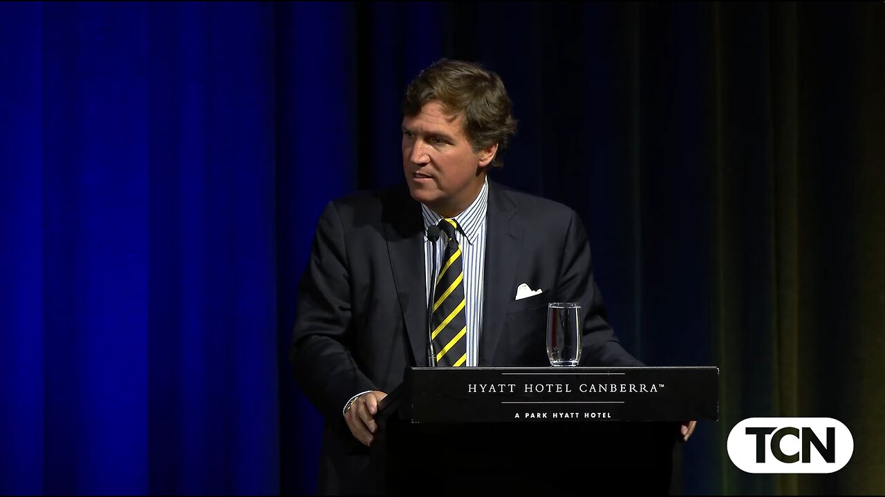 Tucker Carlson responds to Julian Assange’s release during Australia speech