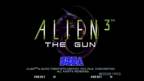 Alien 3 The Gun Arcade Game, Sega 1993, playthrough