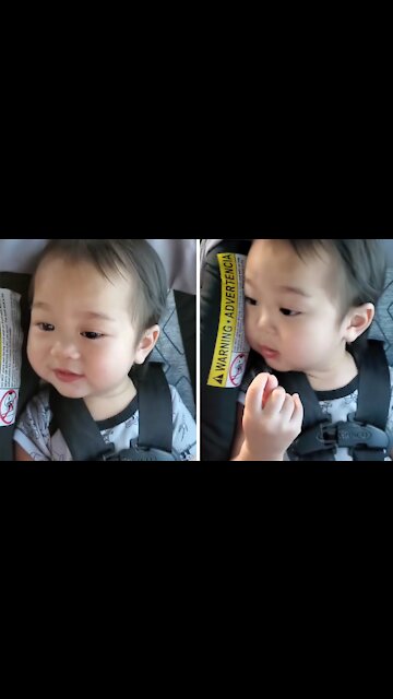 Baby Boy Adorably Tries To Blow Kisses