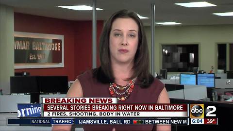 Water rescue in Baltimore's Inner Harbor