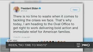 Biden hits the ground running