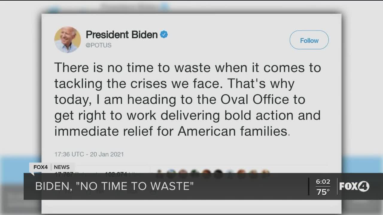 Biden hits the ground running