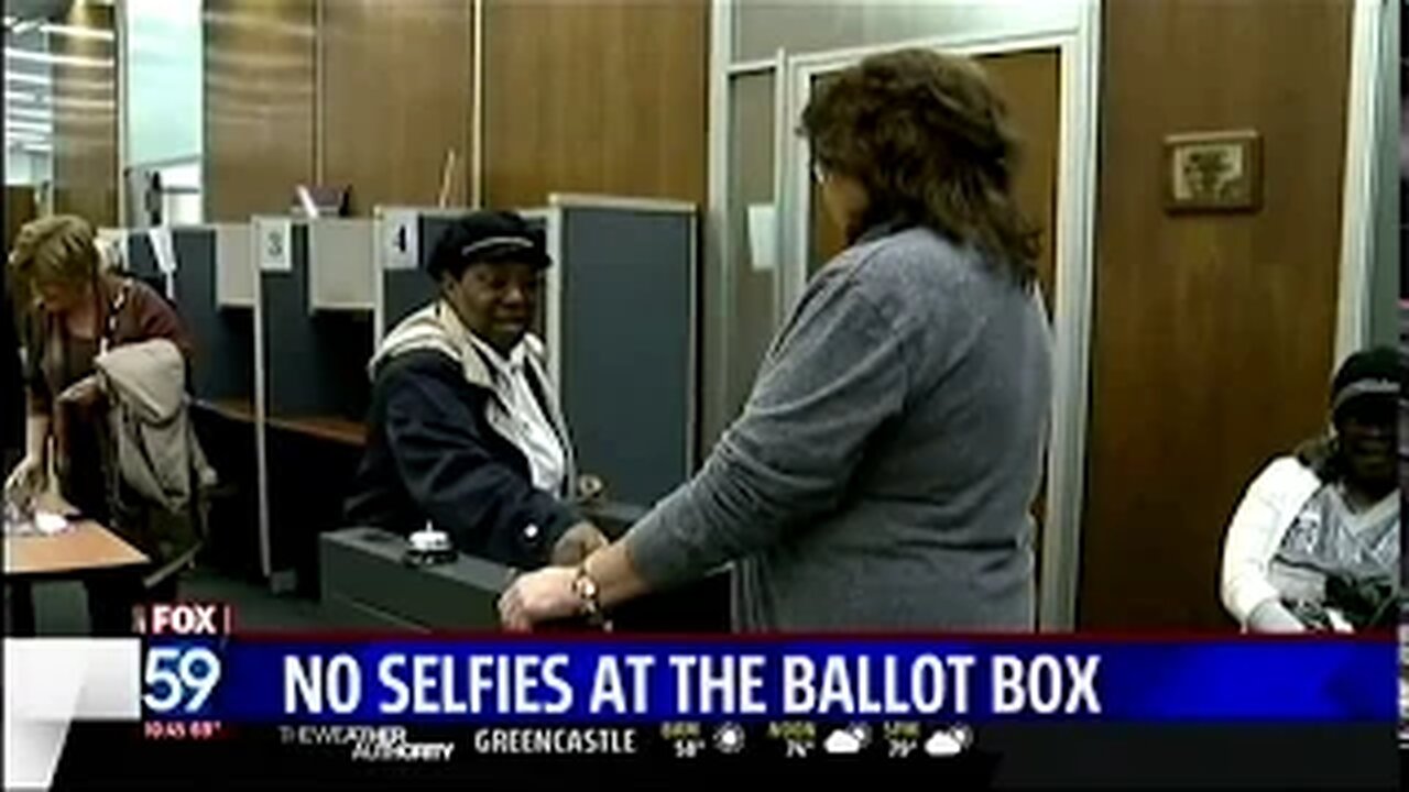 August 27, 2015 - Taking a Selfie in a Voting Booth is Illegal in Indiana