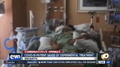 COVID-19 patient saved by experimental treatment