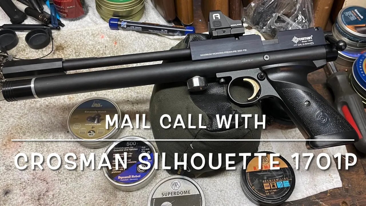 Mail call with the Crosman 1701p silhouette target pistol, new king of the garage?