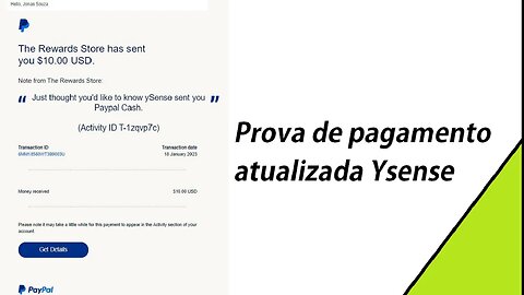 Prova de pagamento atualizada | Ysense