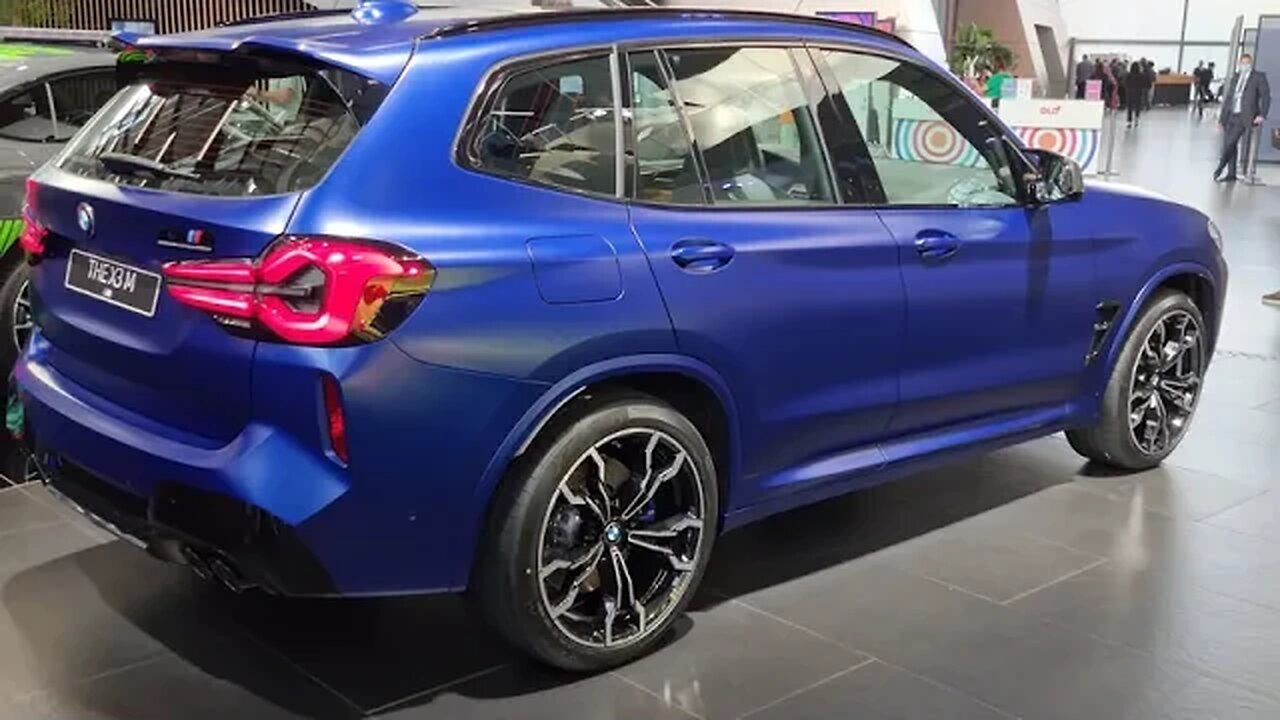 [8k] Facelift BMW X3 M Competition Frozen San Marino Blue