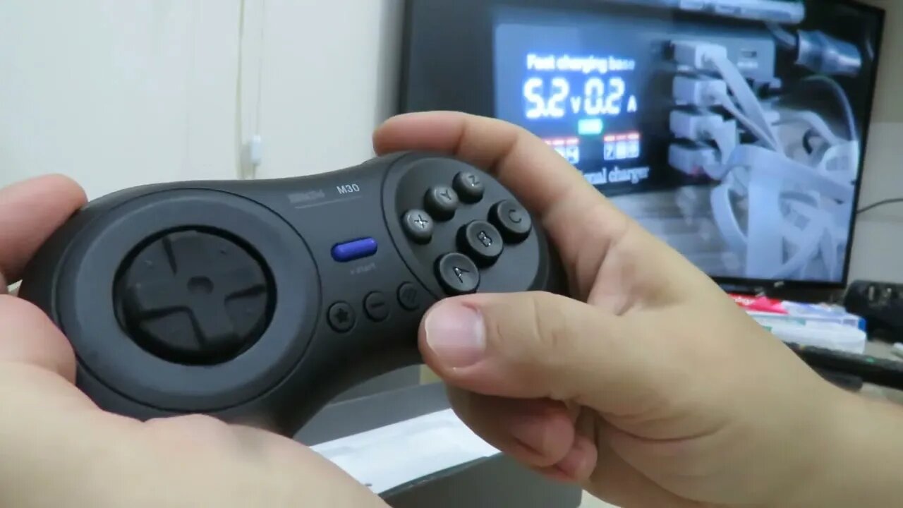 2º 8BitDo M30 Bluetooth -GamePad estilo Mega Drive p/ Switch, Windows, Android, macOS, Steam, MiSTer