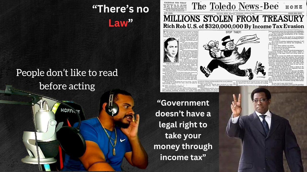 There's a Tax Conspiracy Too . . . No law that your required to pay taxes . . . So Wesley . . .