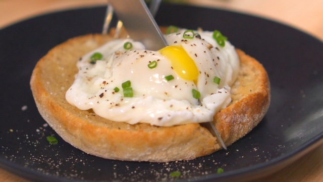 Julia Child’s poached eggs