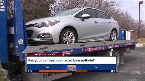 Warning about long term pothole damage to cars