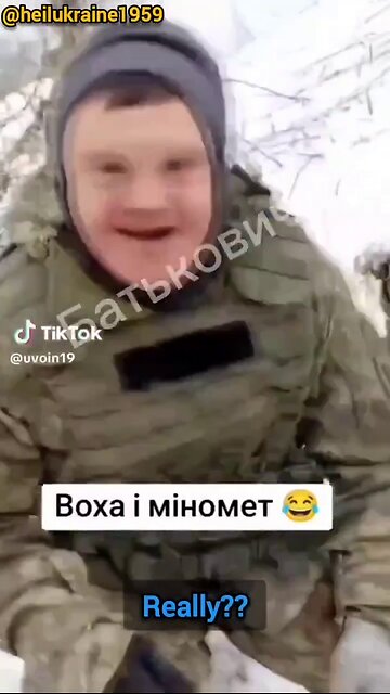 UKRAINIAN SOLDIER ABUSES DOWN SYNDROME SOLDIER ON FRONTLINE