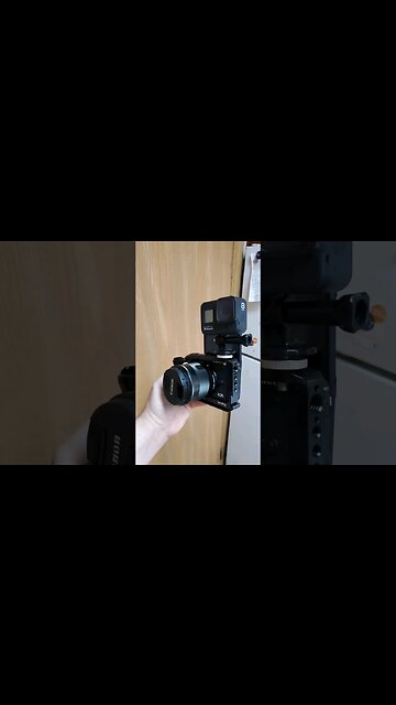 attaching a #gopro to a #canonm6markii #smallrig cage