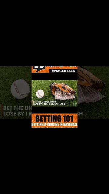 Run Line Betting - How Does the Run Line Work When Wagering on Baseball? ⏱️ WagerTalk Minute #shorts