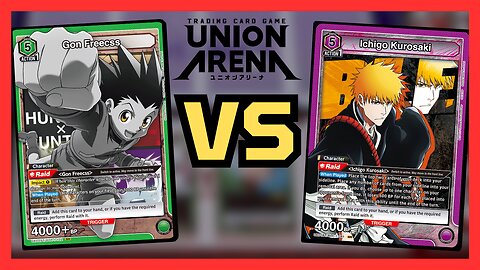Union Arena Gameplay - Purple Bleach Ichigo VS Green HxH Gon (English)