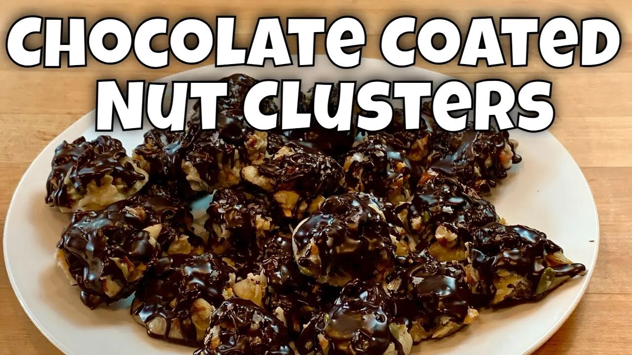 Keto Chocolate Covered Nut Clusters - Best Fat Bomb Ever - 2g net carbs!