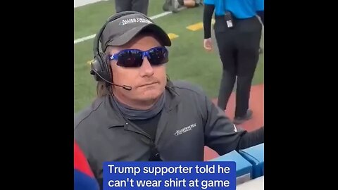 Buffalo Bills Security Dork Telling Man With A Trump Shirt He Can't Wear It At The Game