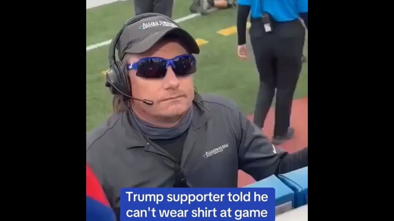 Buffalo Bills Security Dork Telling Man With A Trump Shirt He Can't Wear It At The Game