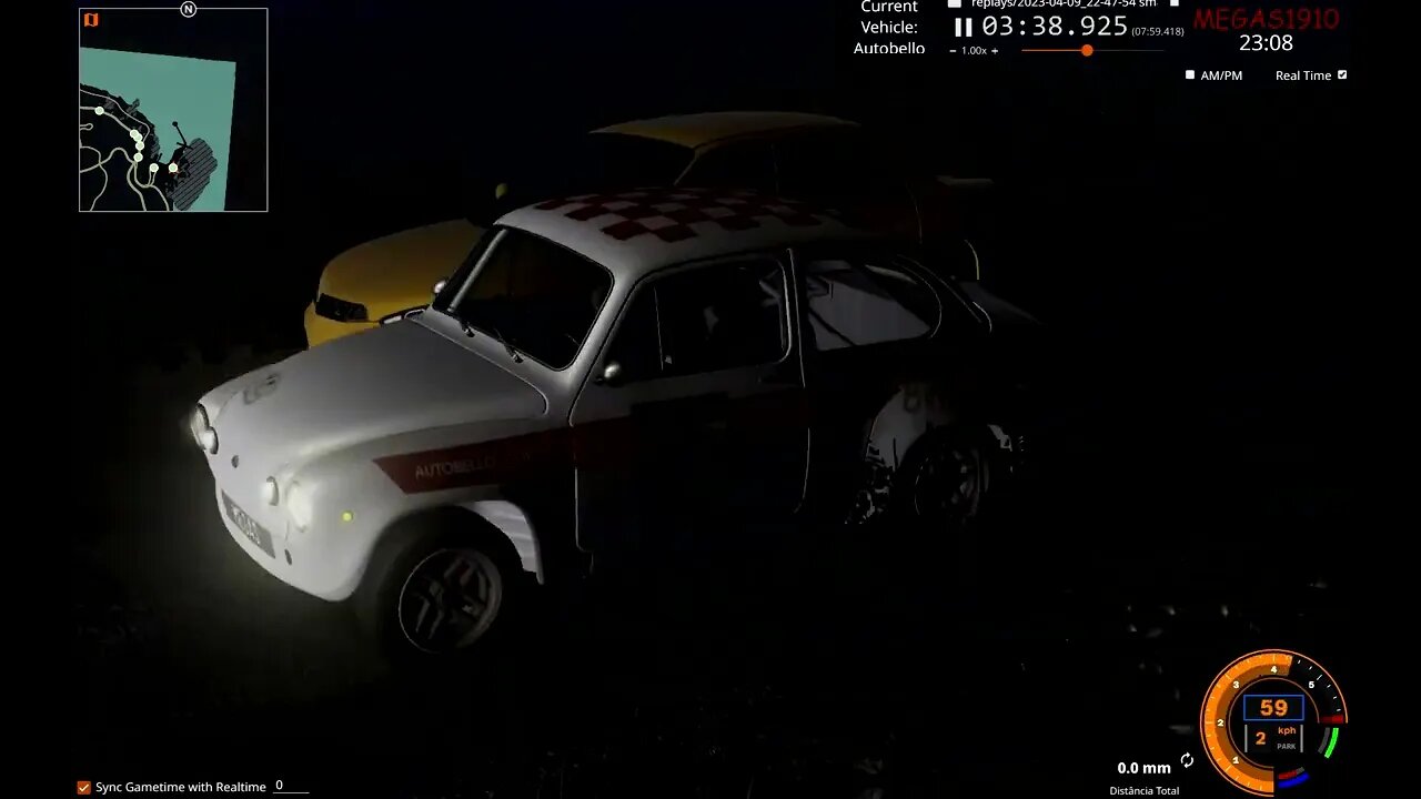 BeamNG drive Night driving, Autobello, Isla Pequena