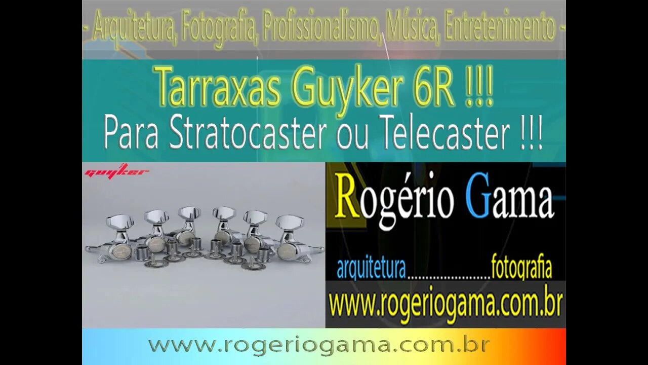 Tarraxas Guyker - 6R - Stratocaster - Rogerio Gama - Arquitetura e Fotografia #guyker #stratocaster