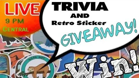 Trivia Night LIVE with Corn Fed! Win fun Stickers! 9PM Central