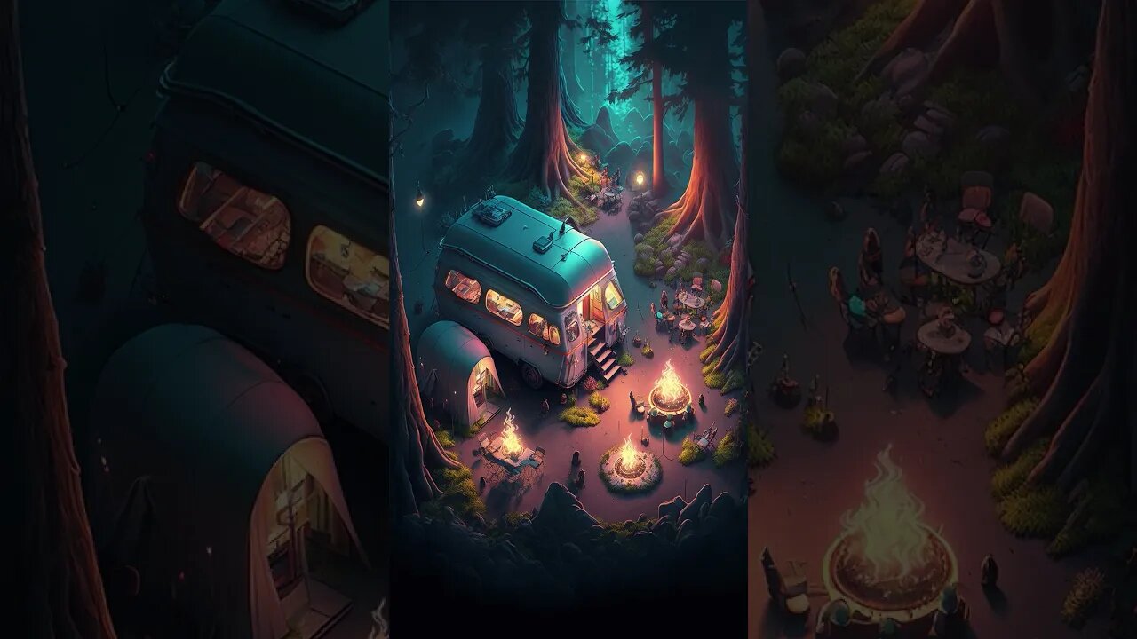 #family #vacation #camping #camp #camper #van #night #forest #relaxing #relaxingmusic #entertainment