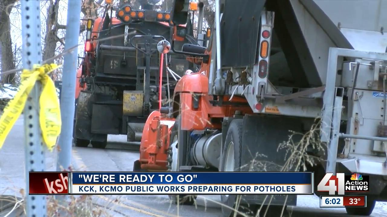 KCK, KCMO public works preparing for potholes